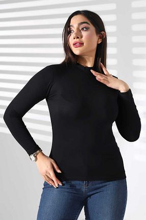 بلوز مشکی زنانه ساده MCZ GİYİM - کد 875605042
