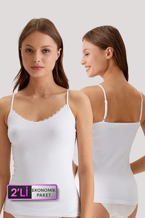 رکابی سفید زنانه پنبه ای Pierre Cardin - کد 34923898