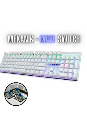 کیبورد گیمر سفید SPRANGE - کد 869858358