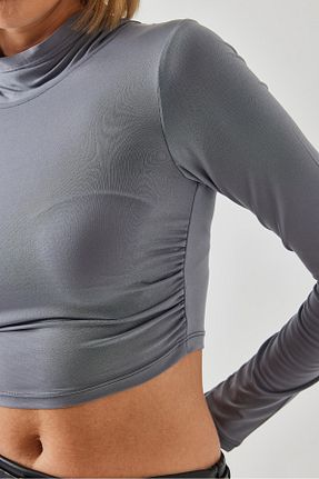 بلوز طوسی زنانه ساده Bianco Lucci - کد 875635990
