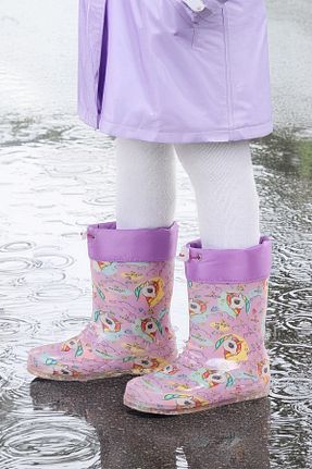 چکمه بنفش بچه گانه پاشنه کوتاه (1 - 4 سانتی متر) Kiko Kids - کد 875669192
