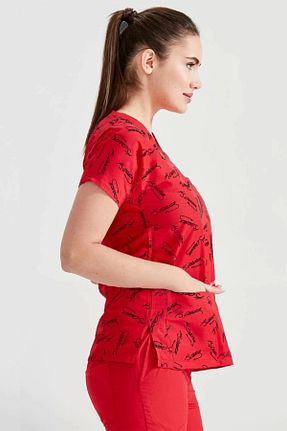 لباس کار قرمز Moodamedikal - کد 874347075