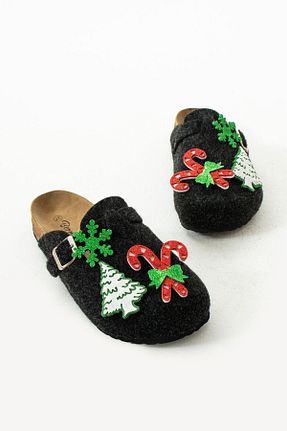 دمپائی خانگی مشکی زنانه پارچه ای Bermody - کد 860104223