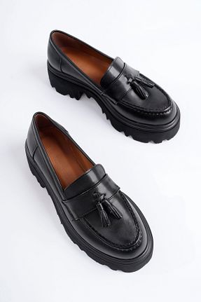 کفش لوفر مشکی زنانه چرم لاکی Marshetta Shoes - کد 872179697