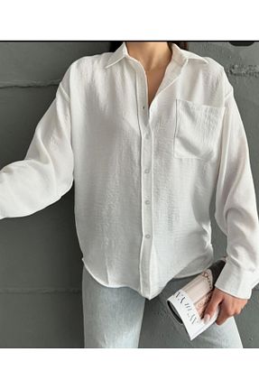 پیراهن سفید زنانه Relaxed Butik - کد 875681660