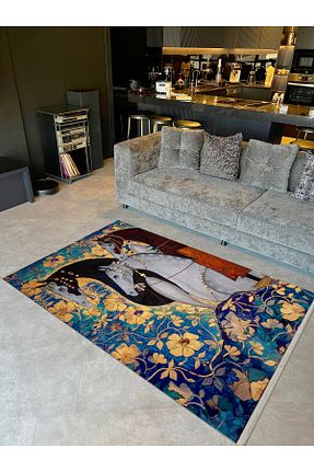 فرش رنگی قابل شستشو Rugs Modern Halı - کد 875674903
