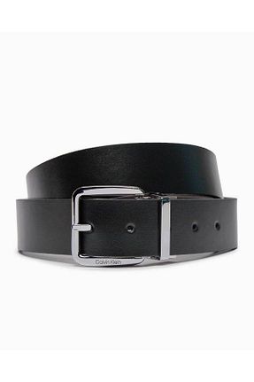کمربند مشکی مردانه چرم خالص Calvin Klein - کد 809011482