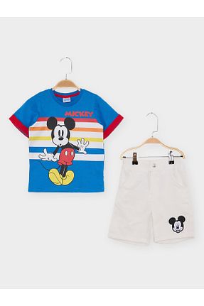 ست بالاتنه و پائین تنه سرمه ای بچه گانه %100 پنبه Mickey Mouse - کد 827269270