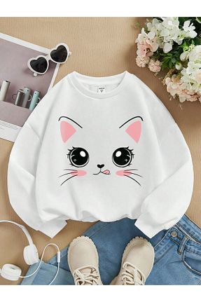 سوئیشرت سفید بچه گانه چاپی blausee wear - کد 875677889