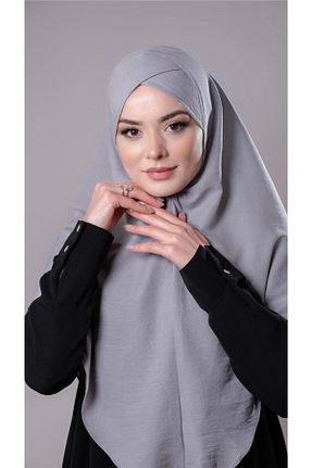 روسری طوسی پنبه ای HÜRREM BONE - کد 772200406