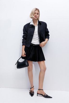 دامن مشکی زنانه پنبه ای H&M - کد 875704725