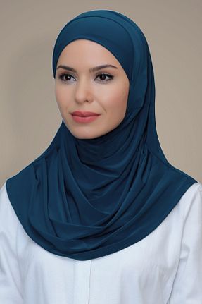 روسری آبی ساده HÜRREM BONE - کد 208525153