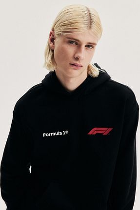 سوئیشرت مشکی مردانه چاپی H&M - کد 875702975