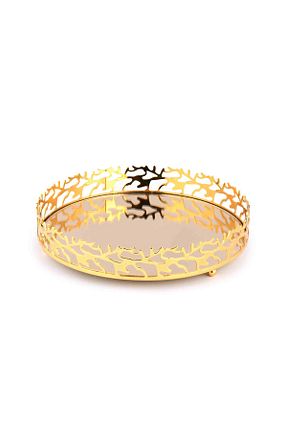 سینی طلائی فلزی SİNGL - کد 875699610