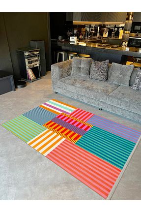 فرش رنگی قابل شستشو Rugs Modern Halı - کد 875700497