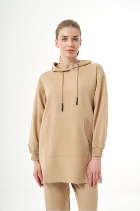 سوئیشرت بژ زنانه ساده Mizalle - کد 875697272