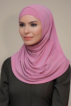روسری صورتی ساده HÜRREM BONE - کد 208525319