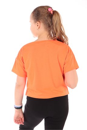 تیشرت نارنجی بچه گانه یقه دوچرخه Toontoy - کد 875711236