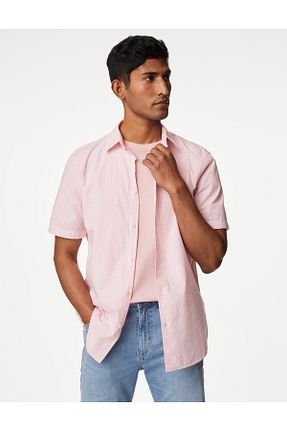 پیراهن صورتی مردانه رگولار Marks & Spencer - کد 834434342