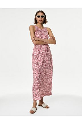 لباس قرمز زنانه بافت Marks & Spencer - کد 878563764