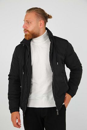 کاپشن مشکی مردانه رگولار Brango - کد 875725600