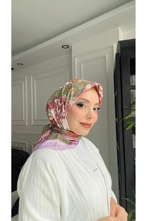 روسری صورتی 90 x 90 Onur - کد 875725792