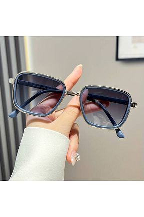 عینک آفتابی سرمه ای زنانه UV400 Burdabuldu - کد 875747556