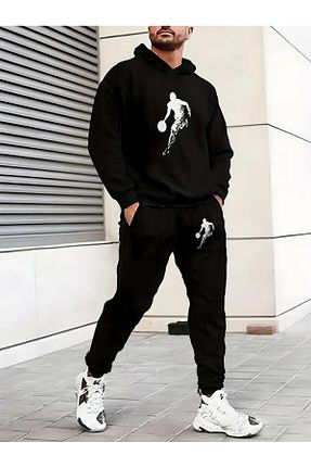 ست گرمکن مشکی زنانه %100 پنبه YOHO SPORT - کد 875745758