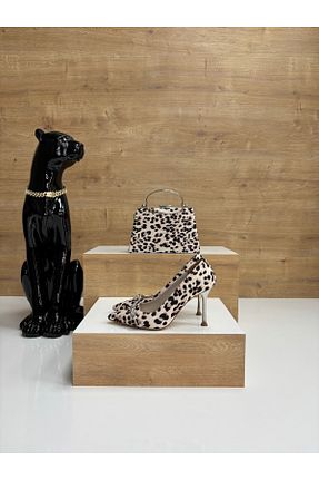 کفش مجلسی بژ زنانه پارچه ای MADAM - کد 875794597