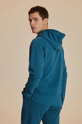 سوئیشرت آبی مردانه ساده W Collection - کد 692103850
