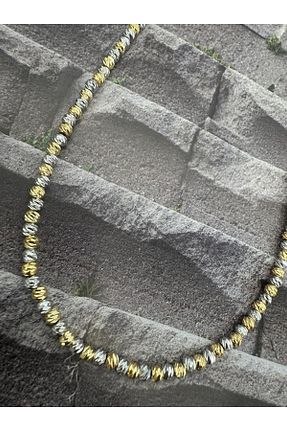 گردنبند استیل ( فولاد ) طلائی استیل (فولاد) CT STONES - کد 875785538
