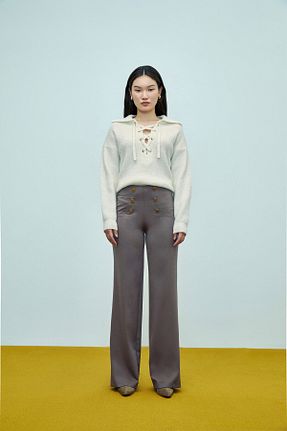 بلوز نباتی زنانه طرح دار W Collection - کد 692108244