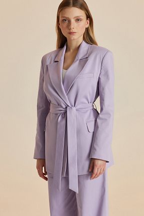 کت بنفش زنانه رگولار W Collection - کد 829183807