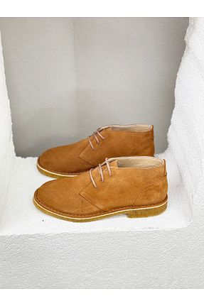 بوت / نیم بوت قهوه ای مردانه چرم خالص NUR KARACA - کد 875803927