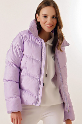 کاپشن بنفش زنانه رگولار CoolLook - کد 875844391