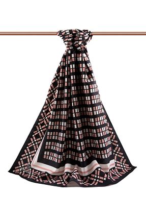 شال صورتی زنانه Medine İpeği Vissona - کد 875846723