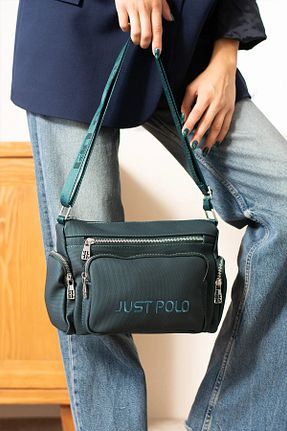 کیف دوشی سبز زنانه چرم مصنوعی Just Polo - کد 875855753