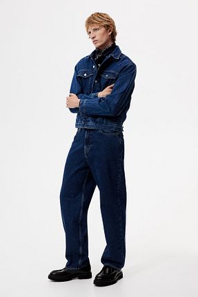 شلوار جین آبی مردانه پاچه لوله تفنگی H&M - کد 874720329