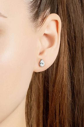 گوشواره نقره سفید زنانه 925 عیار So Chic - کد 184772067