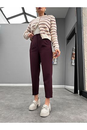 شلوار بنفش زنانه بافتنی ESRAHELVACI - کد 875893483