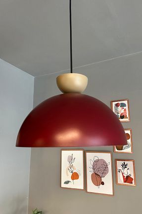لوستر زرشکی فلزی Bamyum - کد 875896389