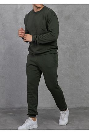 ست بالاتنه و پائین تنه خاکی زنانه بافتنی LOOK MY - کد 875896913