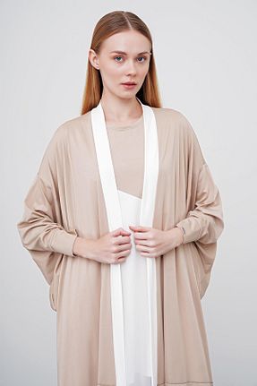 ست بالاتنه و پائین تنه بژ زنانه بافتنی Zühre - کد 834172848