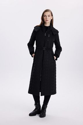کاپشن مشکی زنانه رگولار Zühre - کد 875900932