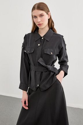 ست بالاتنه و پائین تنه مشکی زنانه بافتنی Zühre - کد 822727764