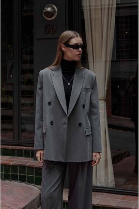کت طوسی زنانه Relaxed Tailors Room - کد 875905538