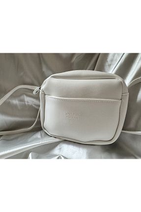 کیف دوشی سفید زنانه چرم مصنوعی mnb style - کد 865847663