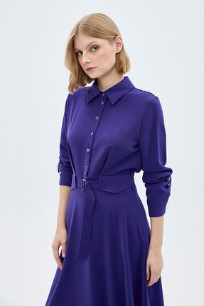 لباس حجاب بنفش زنانه رگولار Zühre - کد 870227129