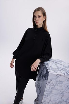 تونیک مشکی زنانه بافتنی Zühre - کد 875928568