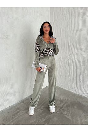 ست بالاتنه و پائین تنه حجاب خاکی زنانه گشاد winmoda - کد 875926833